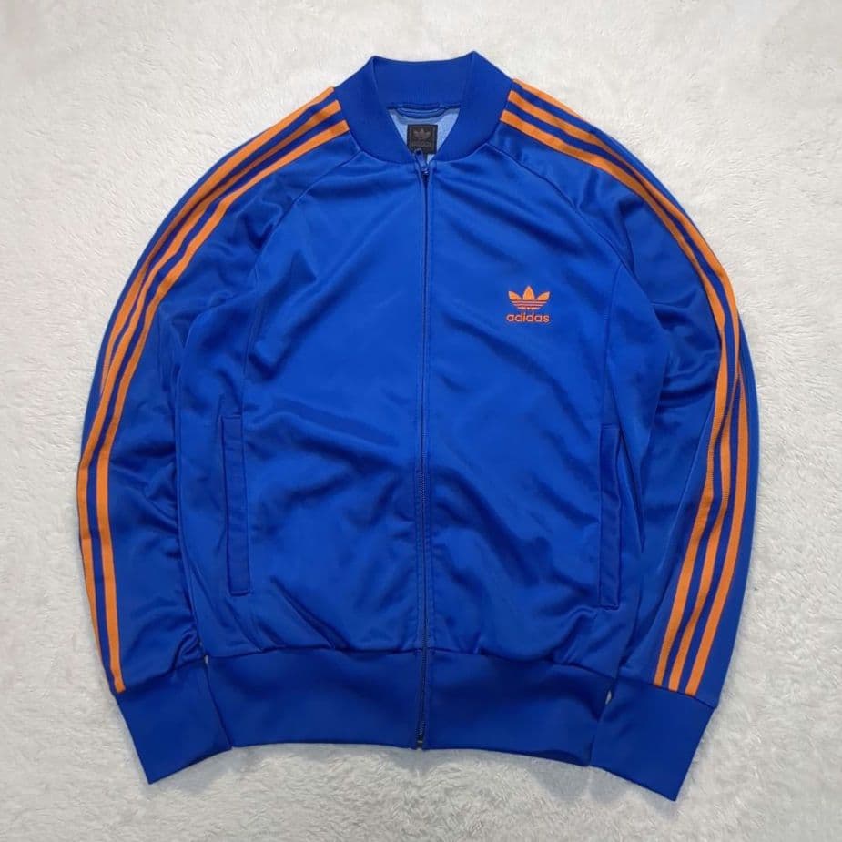 ✨Y2K！L✨adidas ATP トラックジャケット ブルー 刺繍トレフォイル