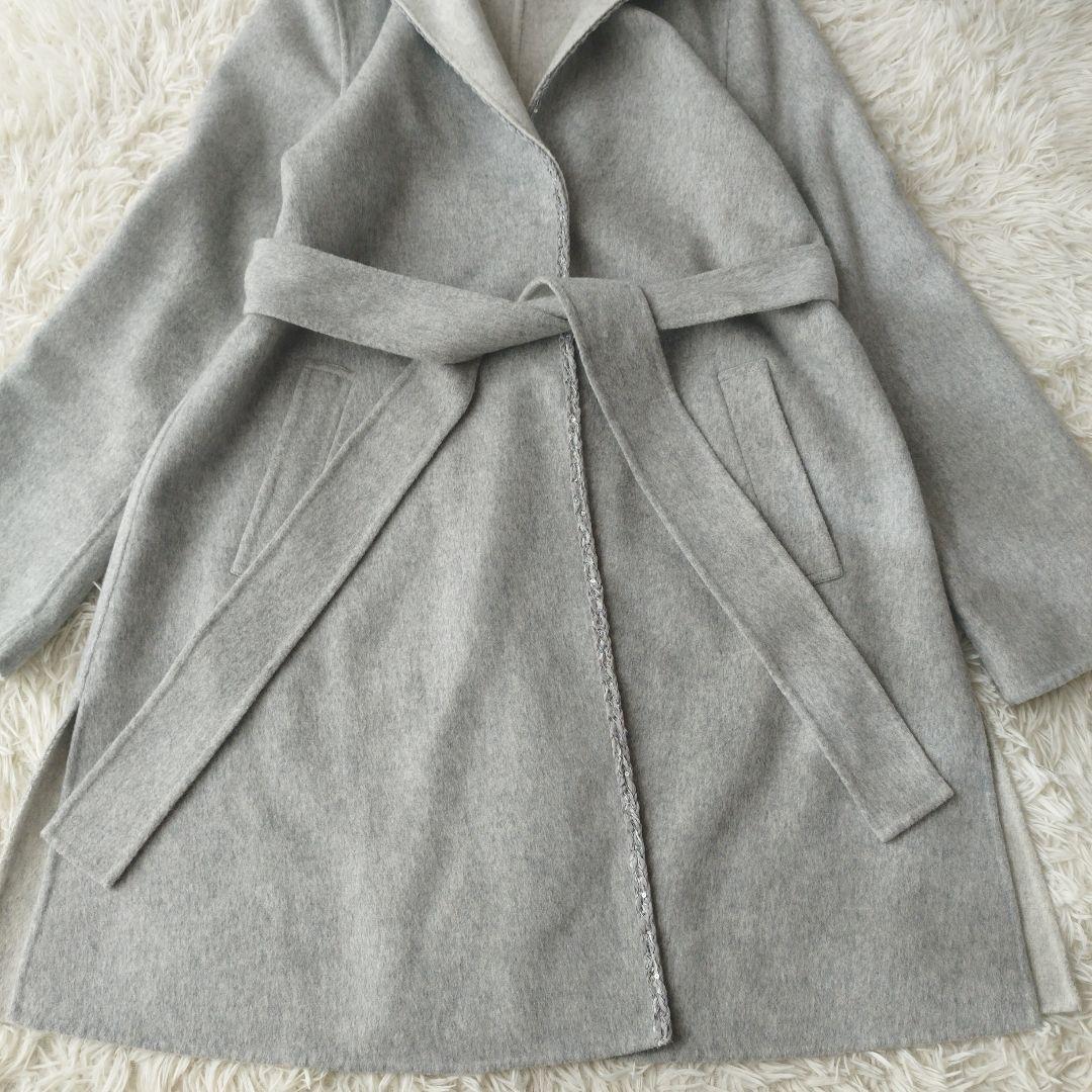 希少XL♡極美品✨トゥービーシック ウールリバーライトコート 上質 グレー 42