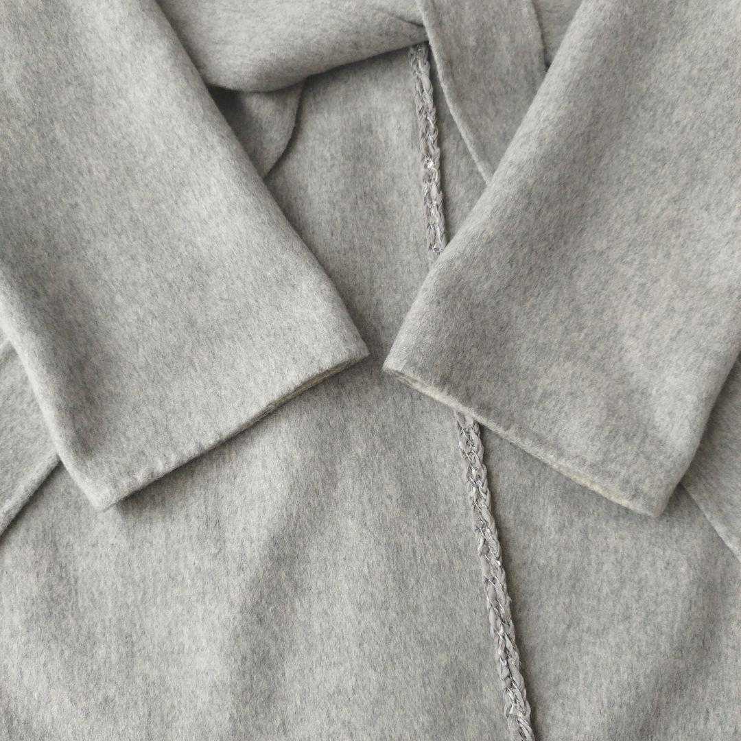 希少XL♡極美品✨トゥービーシック ウールリバーライトコート 上質 グレー 42