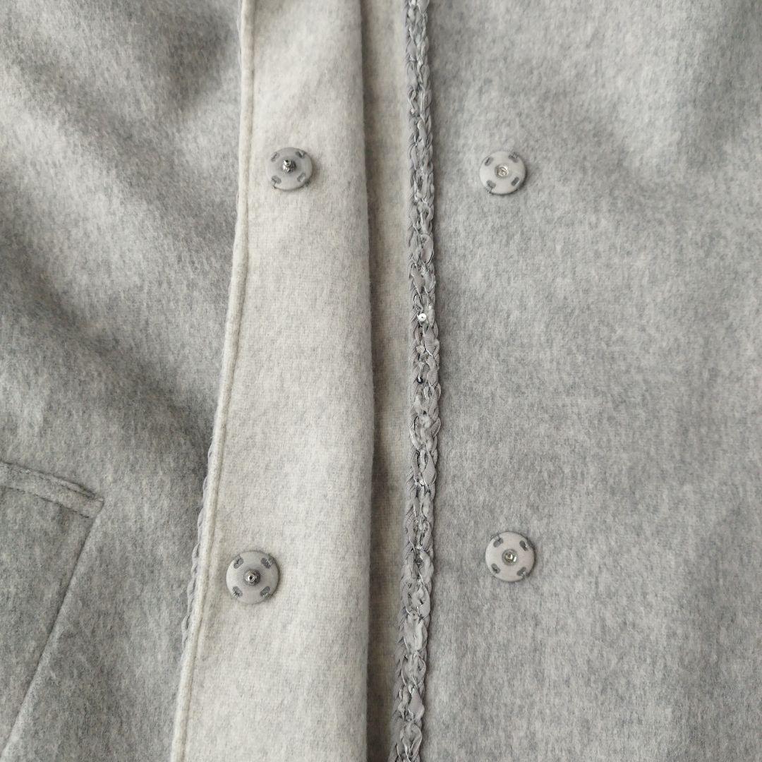 希少XL♡極美品✨トゥービーシック ウールリバーライトコート 上質 グレー 42