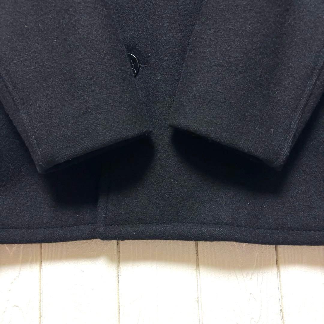 希少 4ポケット USA製 SCHOTT 740N メルトン ピーコート M 黒