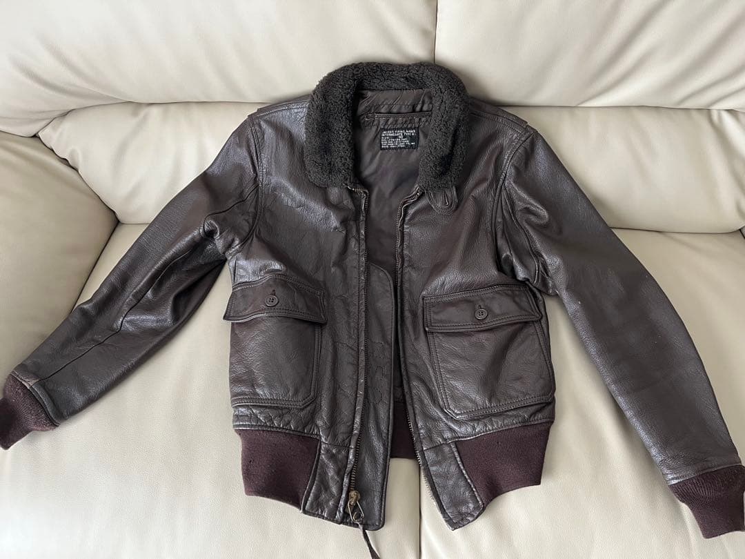 60s アメリカ軍 G1 フライトジャケット　米軍実物