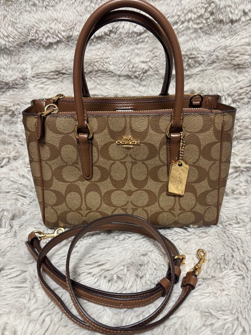 COACH コーチ シグネチャー柄2wayバッグ
