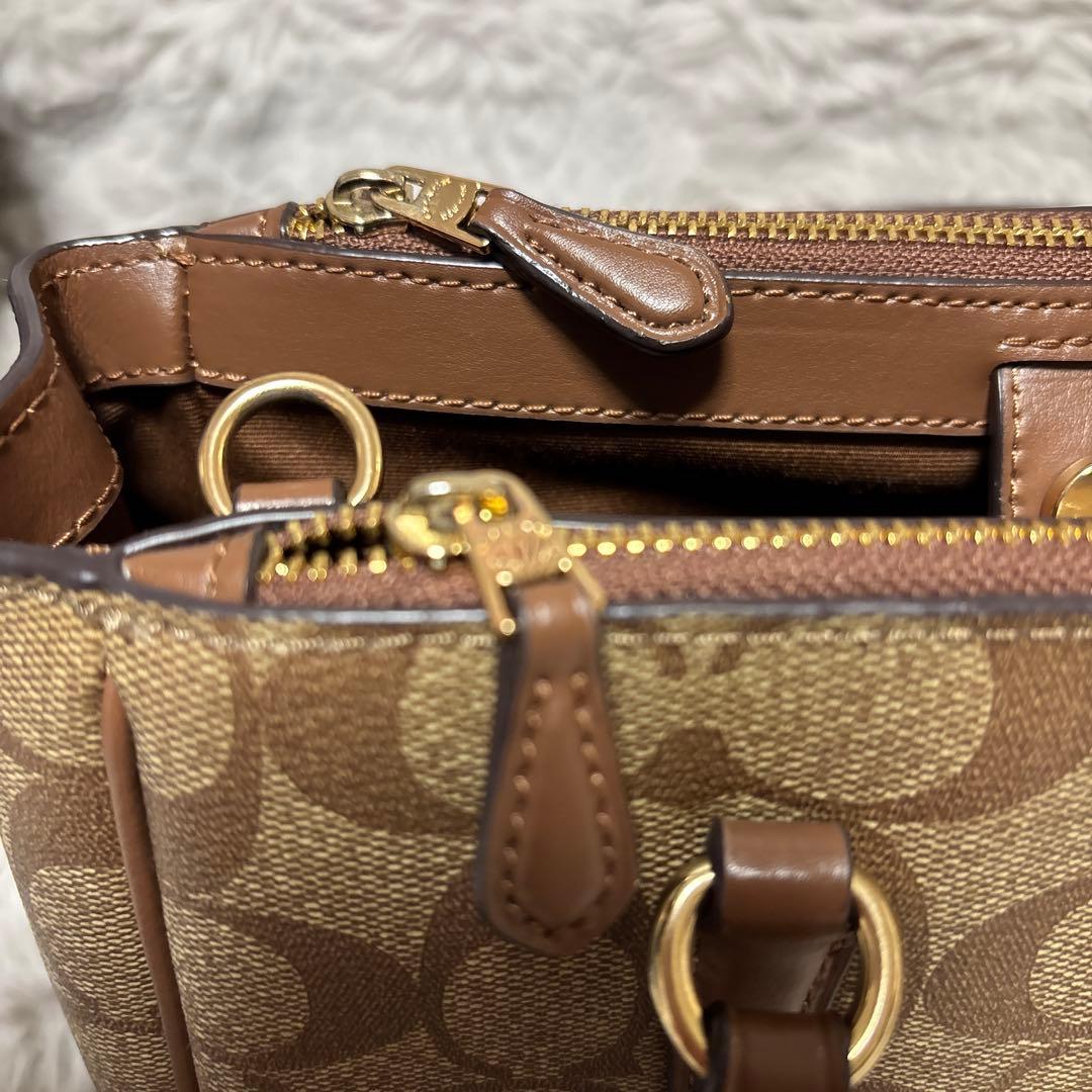 COACH コーチ シグネチャー柄2wayバッグ