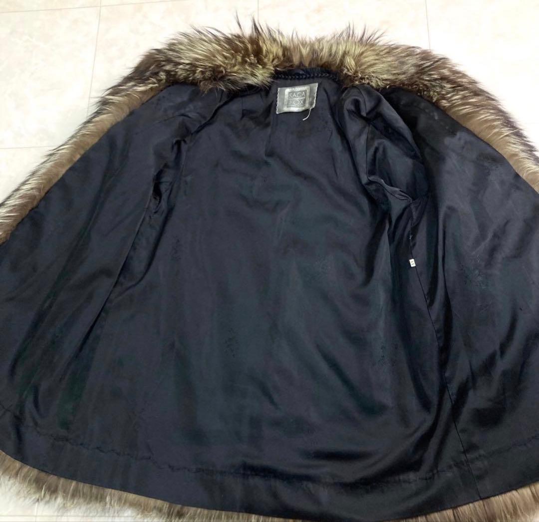 SAGAFOX リアルファーコート シルバーフォックス 11号