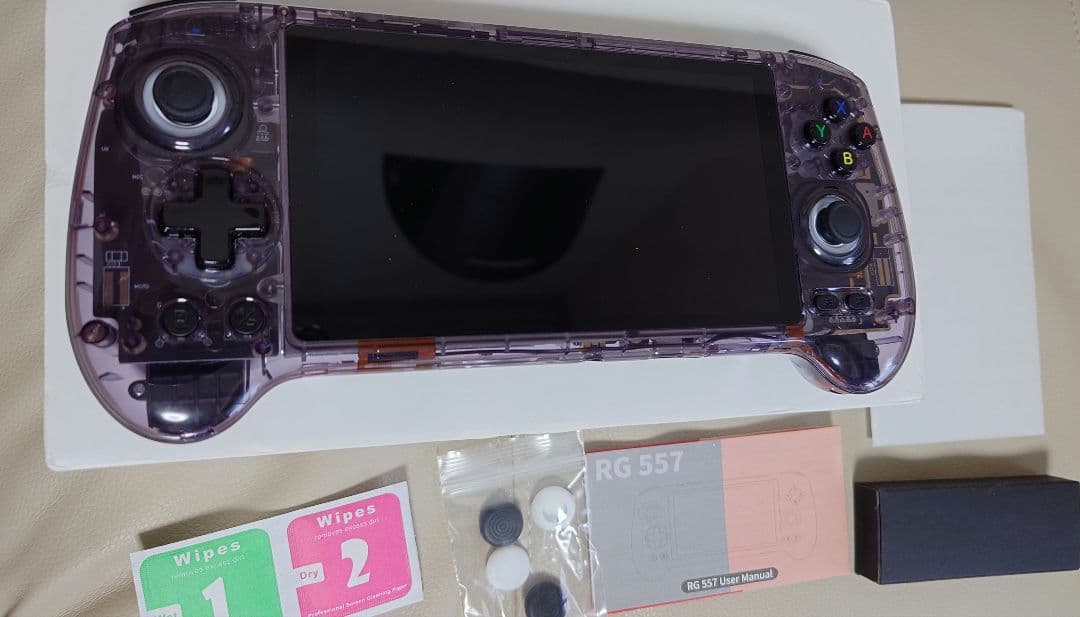 Anbernic RG 557 クリアパープル ほぼ未使用