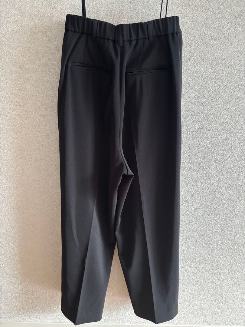 【IENA】サスペンダーツイルパンツ 黒 38