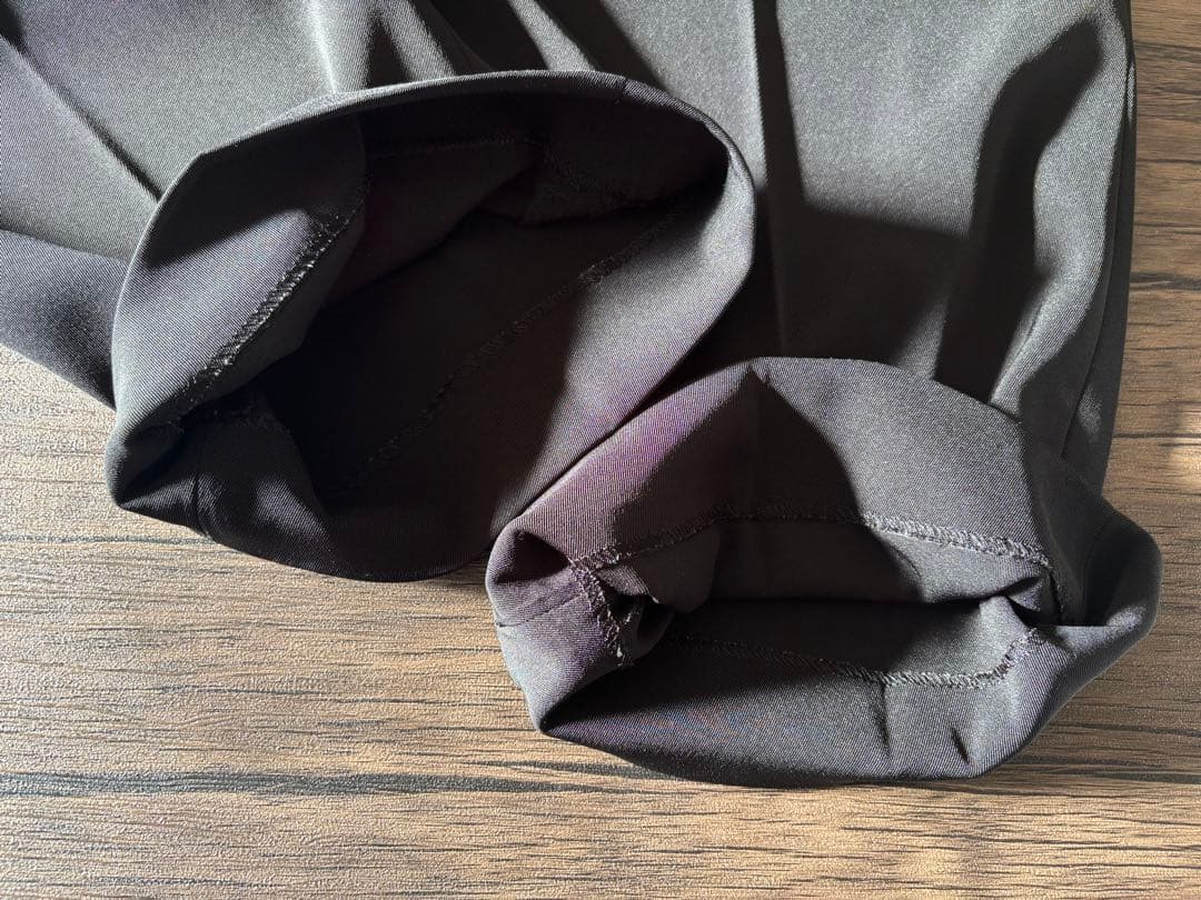 【IENA】サスペンダーツイルパンツ 黒 38