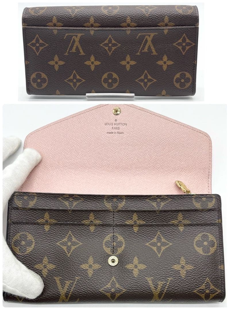 極美品 ルイヴィトン ポルトフォイユサラ モノグラム ブラウン M62235