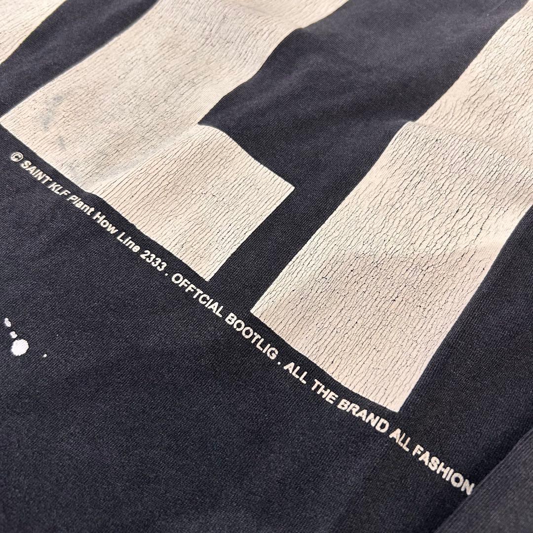 SAINT KLF ビンテージ風　ダークグレー　Tシャツ