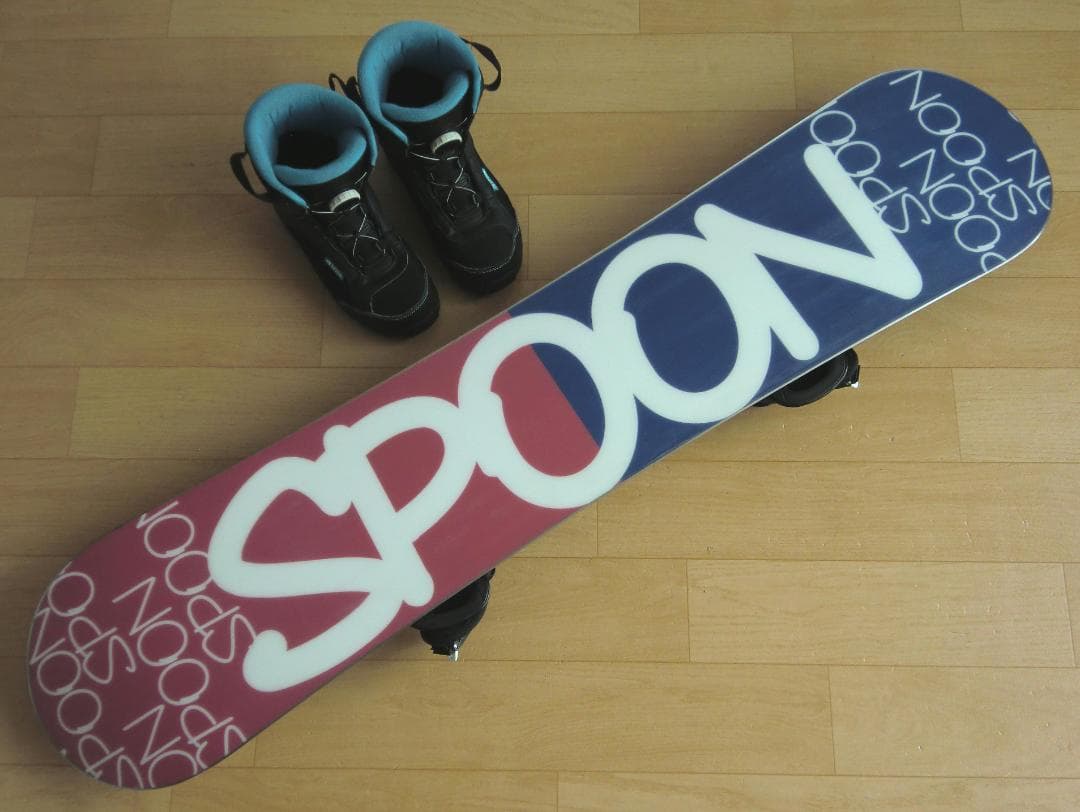 ■■12月・1月限定■送料無料■SPOON■子供用スノボセット■130/24■■