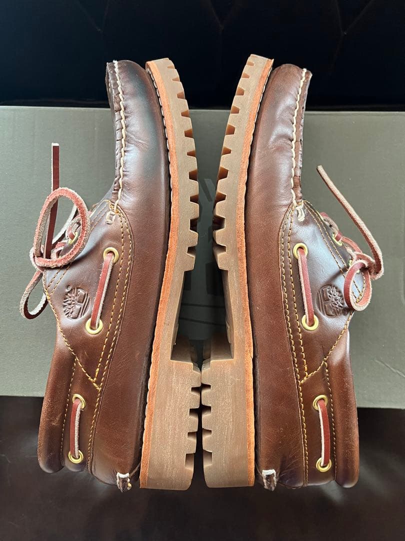 Timberland 3eye ブラウン デッキシューズus8.5