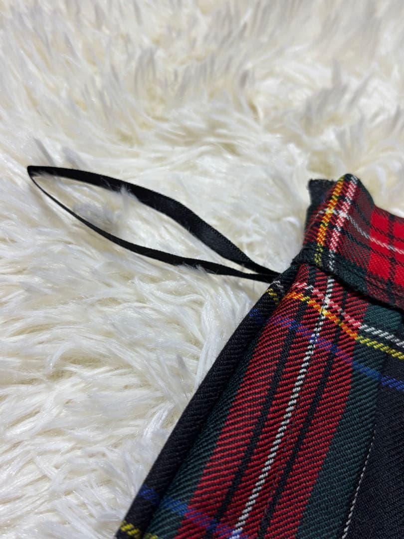 【美品】O’NEIL OF DUBLIN 赤 チェックスカート US8