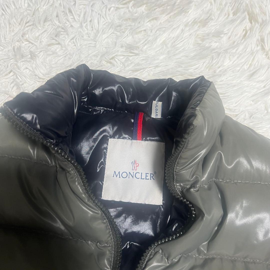 【良品】MONCLER モンクレール　ダウンベスト サイズ00 オリーブ色