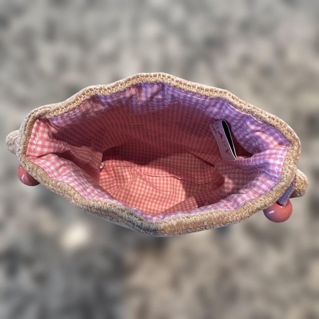 3日間限定　フェイラー　ドアップテディガール　耳付き巾着ポーチ　FEILER