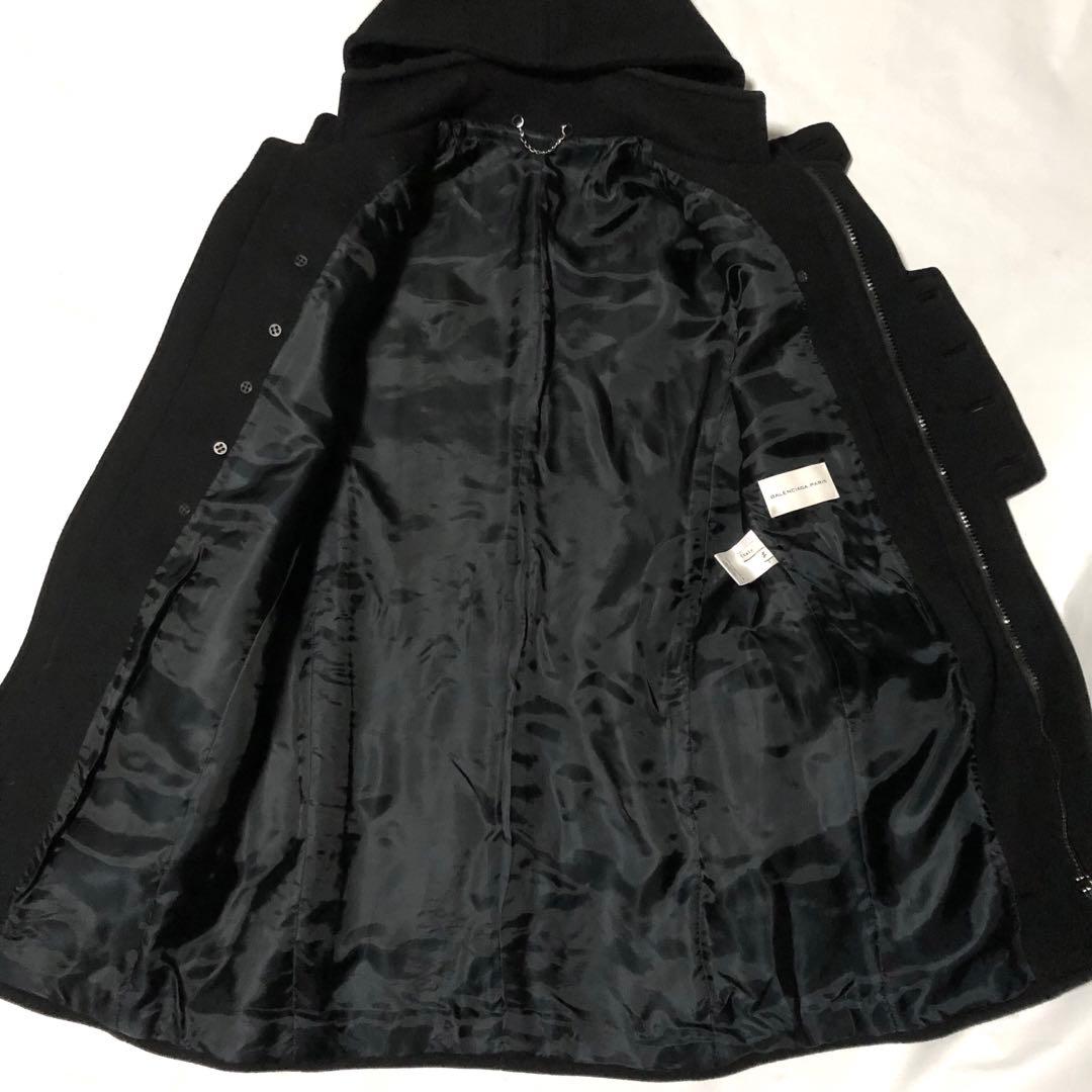 08AW ニコラ期 バレンシアガ ダッフルコート ミリタリー チンストラップ