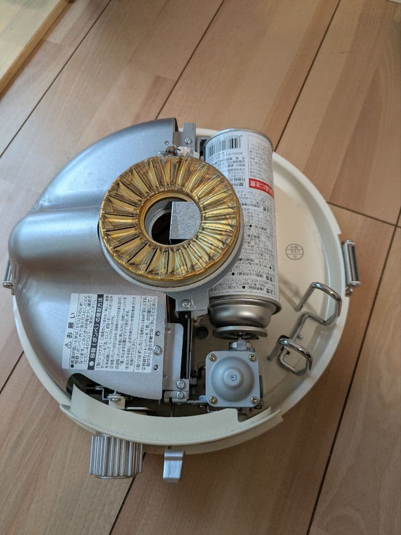 ガスストーブ　アラジン　暖房器具　ホワイト　専用袋付き