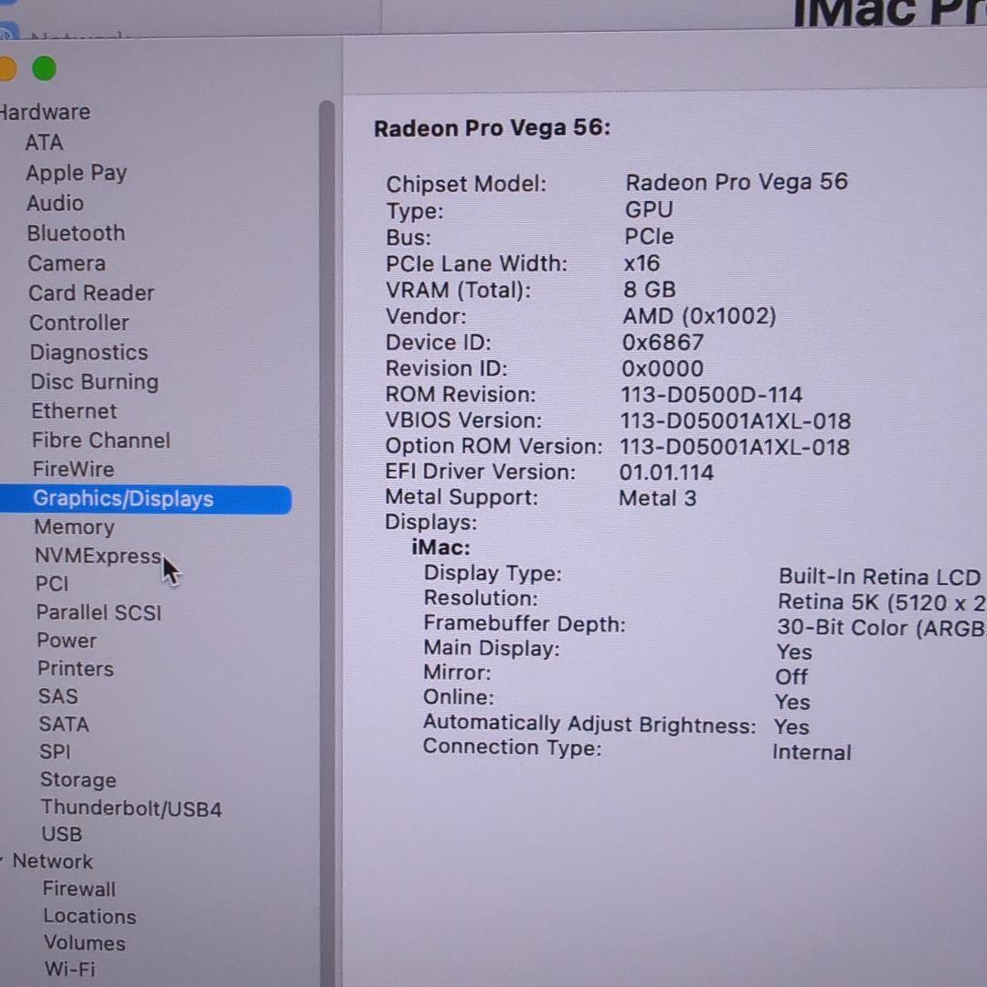ま*も様 iMac Pro 2017 Xeon8C 32GB 1TB Vega5