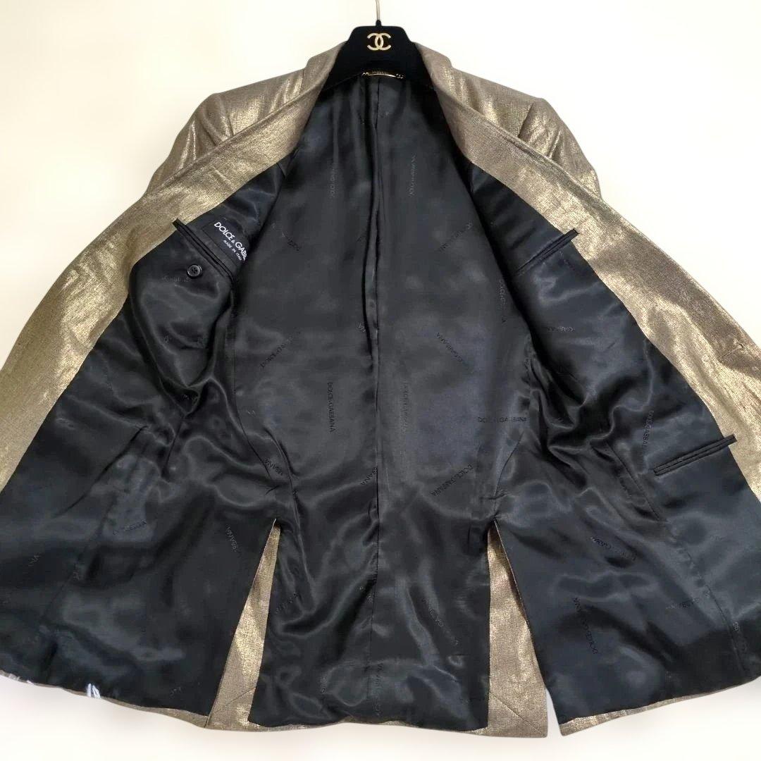 圧倒的存在感✨️ドルチェ&ガッバーナ ゴールド ドレスジャケット セットアップ