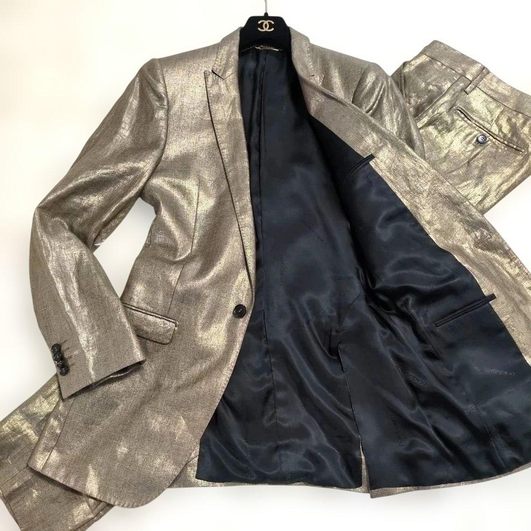 圧倒的存在感✨️ドルチェ&ガッバーナ ゴールド ドレスジャケット セットアップ