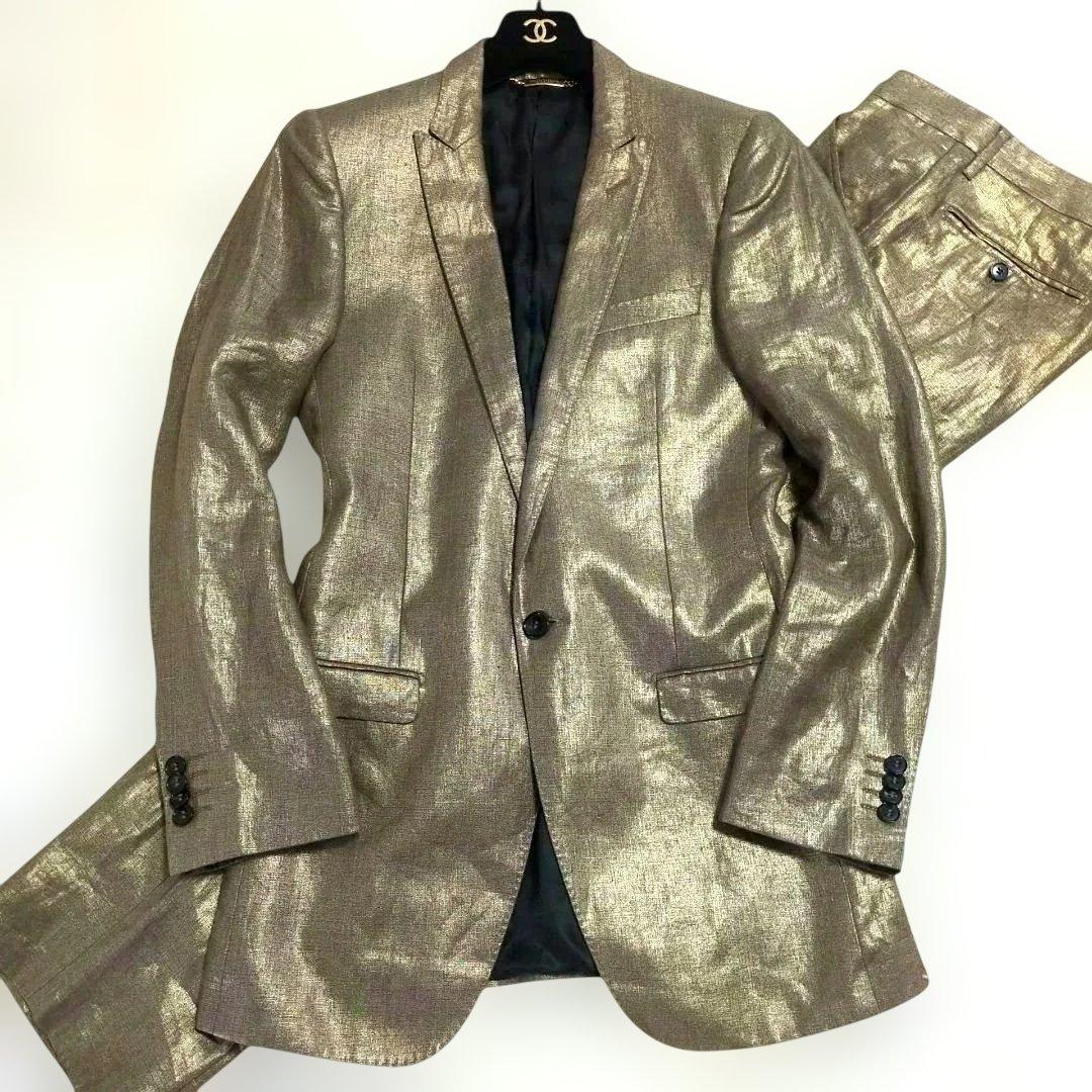 圧倒的存在感✨️ドルチェ&ガッバーナ ゴールド ドレスジャケット セットアップ