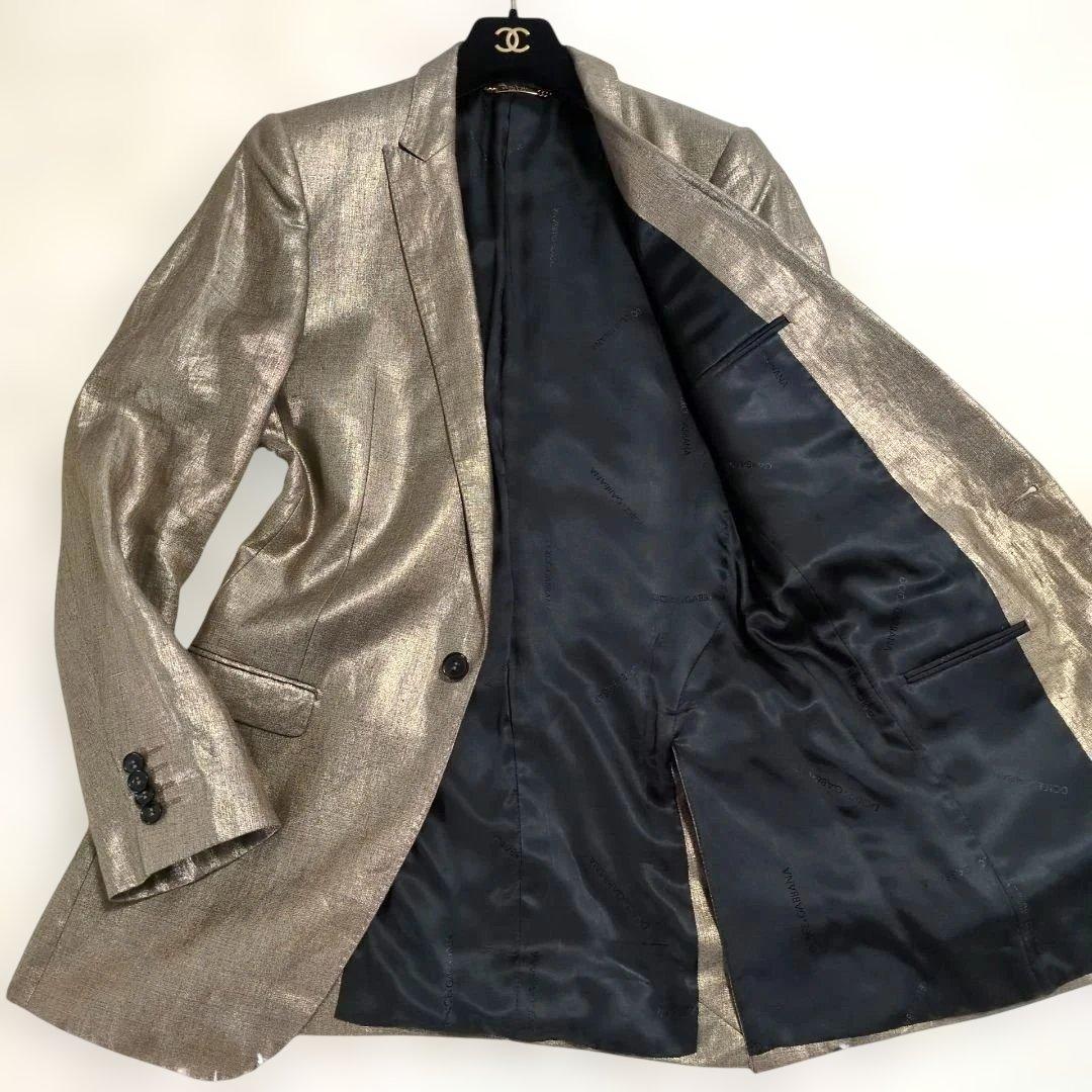 圧倒的存在感✨️ドルチェ&ガッバーナ ゴールド ドレスジャケット セットアップ