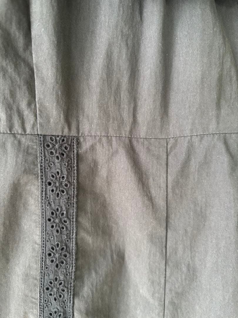 seventenbymihokawahitoフリル付きブラックオールインワンM