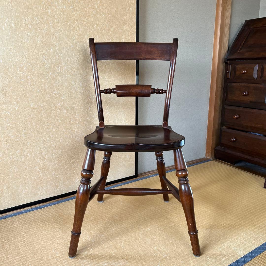 松本民芸家具 木製椅子　4脚セット