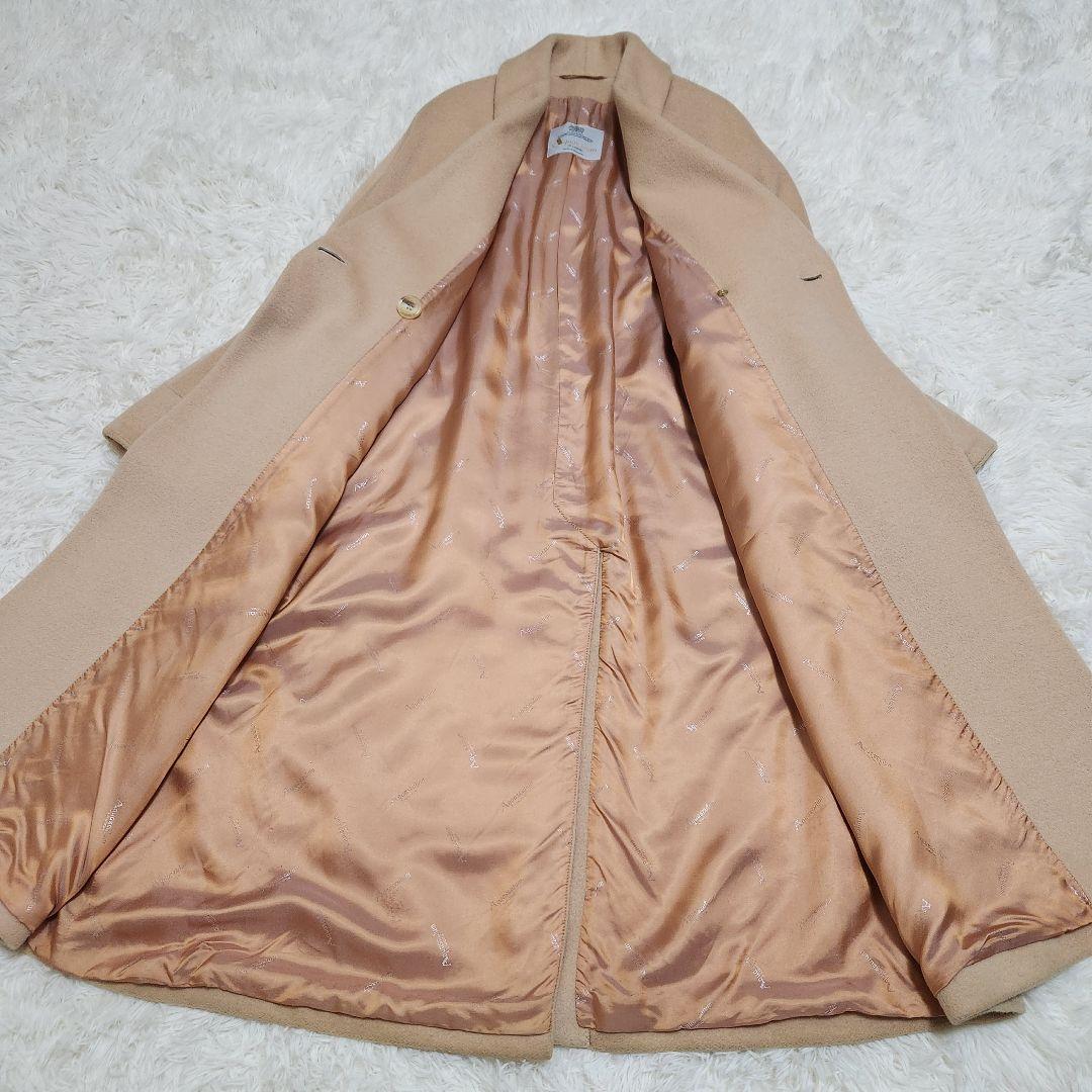 【カシミア・アンゴラ混】アクアスキュータム 英国製 ダブル チェスターコート