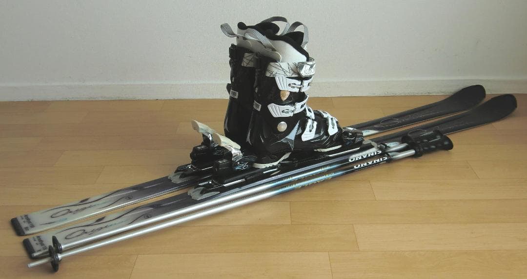 ■■送料無料■サロモン■女性用スキーセット■158/25-25.5■メンテ付■■