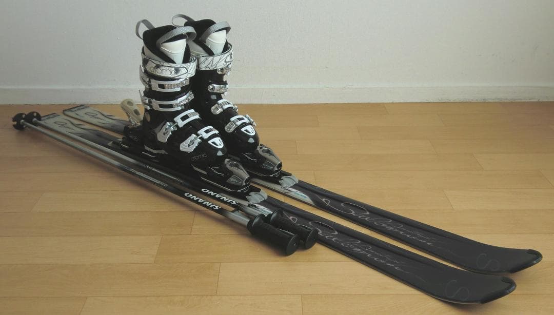 ■■送料無料■サロモン■女性用スキーセット■158/25-25.5■メンテ付■■