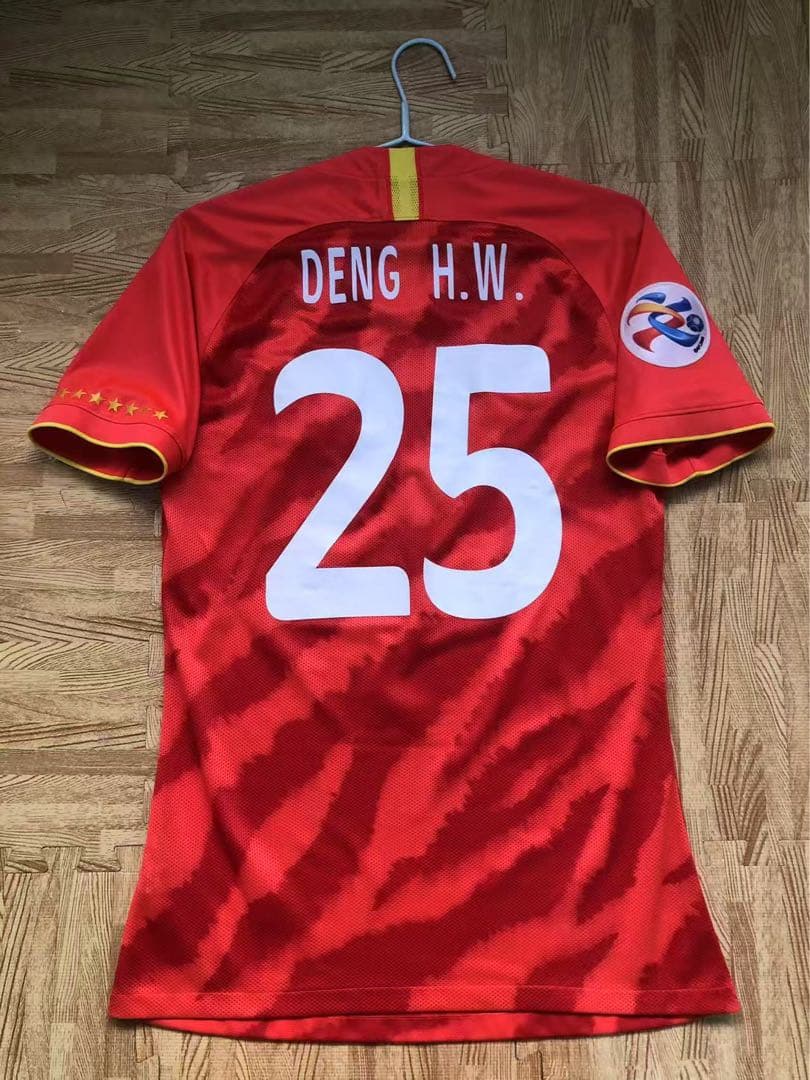 【★マッチウォーン★支給品】2020広州恒大ACL#25鄧涵文選手
