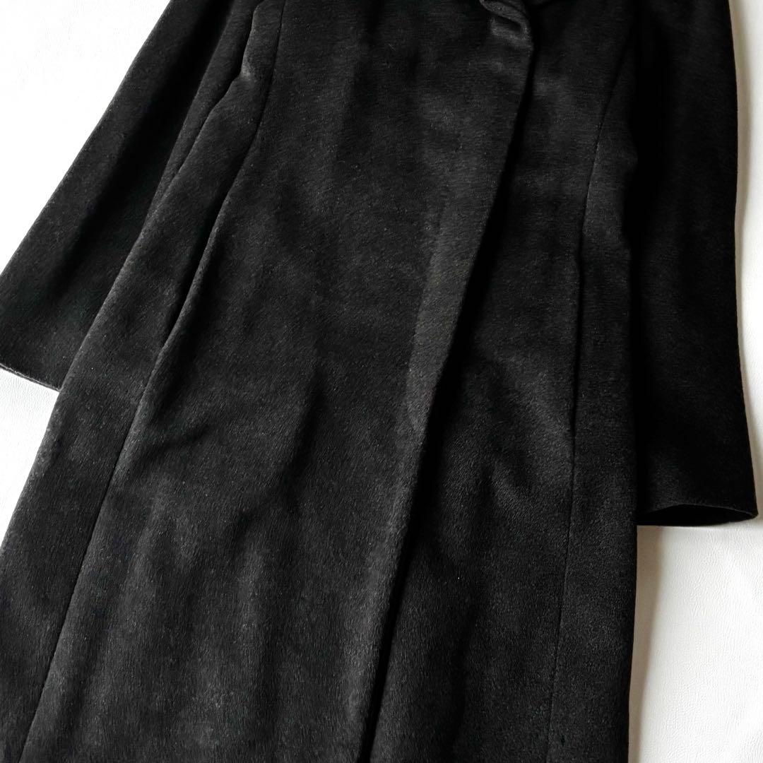 Max Mara ロングコート マキシ丈　白タグ　カシミヤ混　比翼仕立て　40