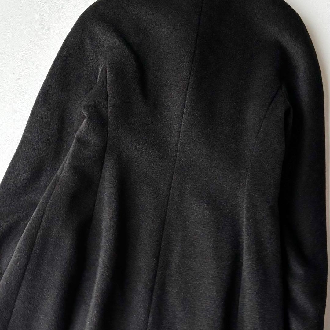 Max Mara ロングコート マキシ丈　白タグ　カシミヤ混　比翼仕立て　40