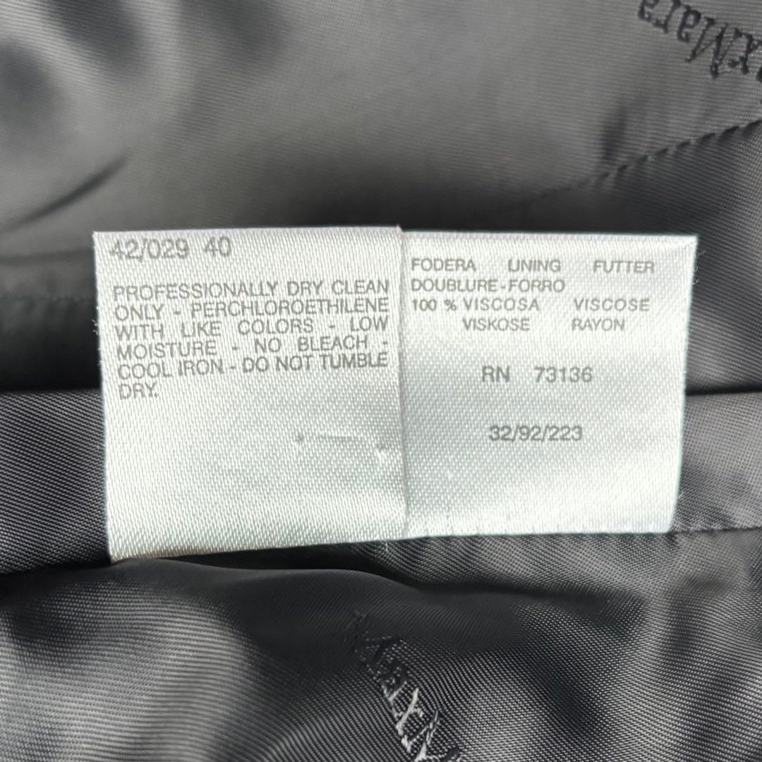 Max Mara ロングコート マキシ丈　白タグ　カシミヤ混　比翼仕立て　40