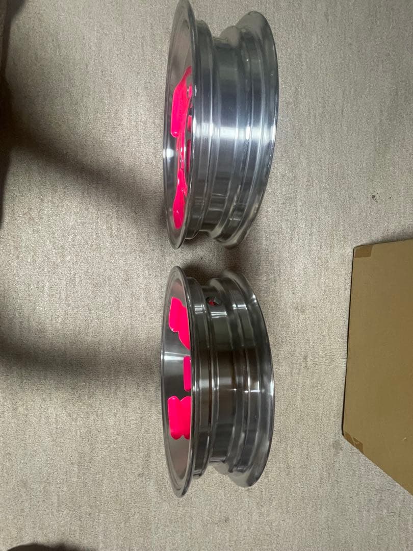 アルミホイール 2個セット シルバー/ピンク 27V