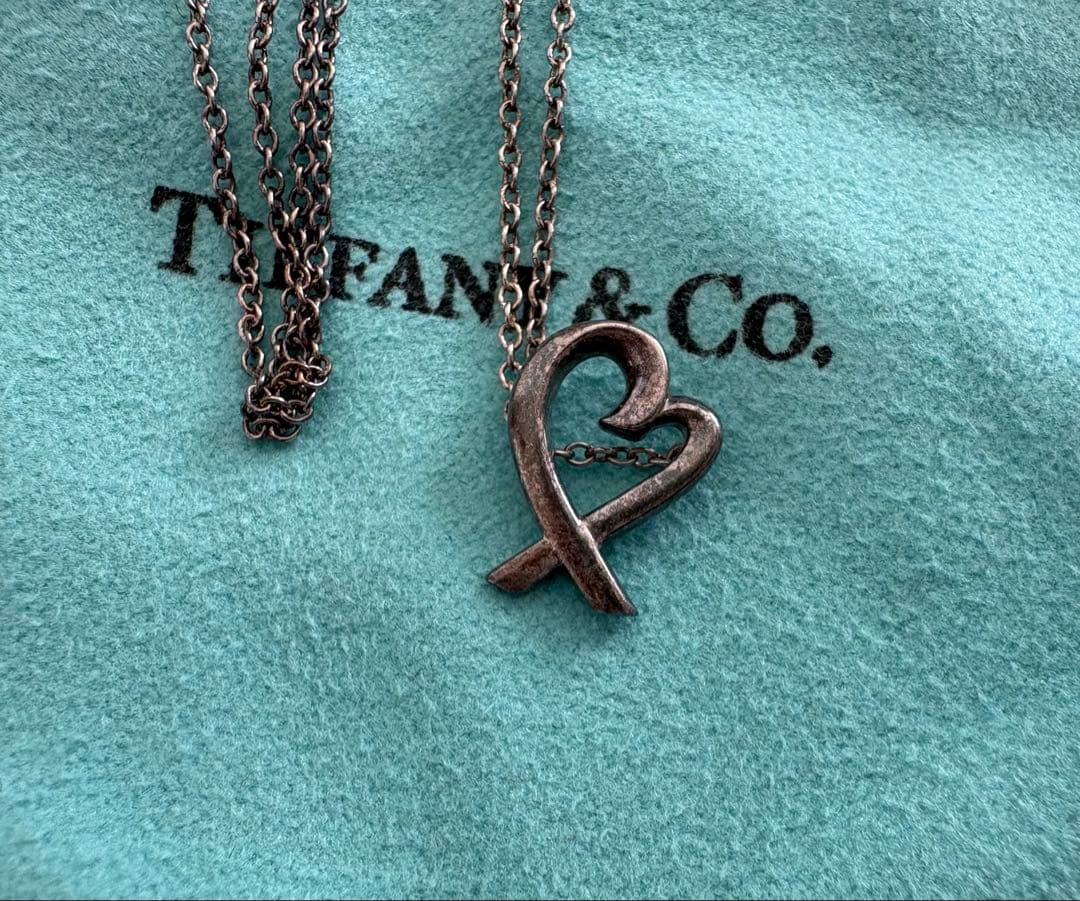 Tiffany & Co. ハート型ネックレス　ラビングハート