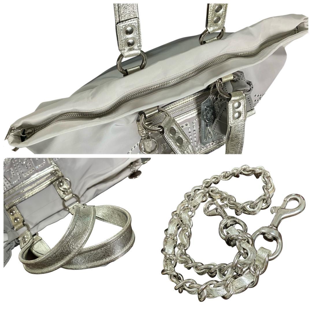 COACH コーチ グラデーション 2way ポピー ショルダーバッグ グレー