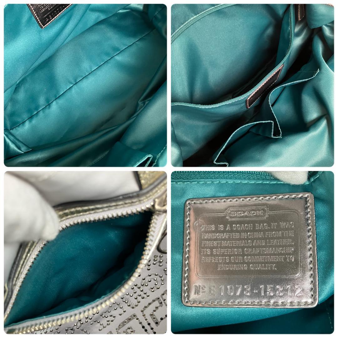 COACH コーチ グラデーション 2way ポピー ショルダーバッグ グレー