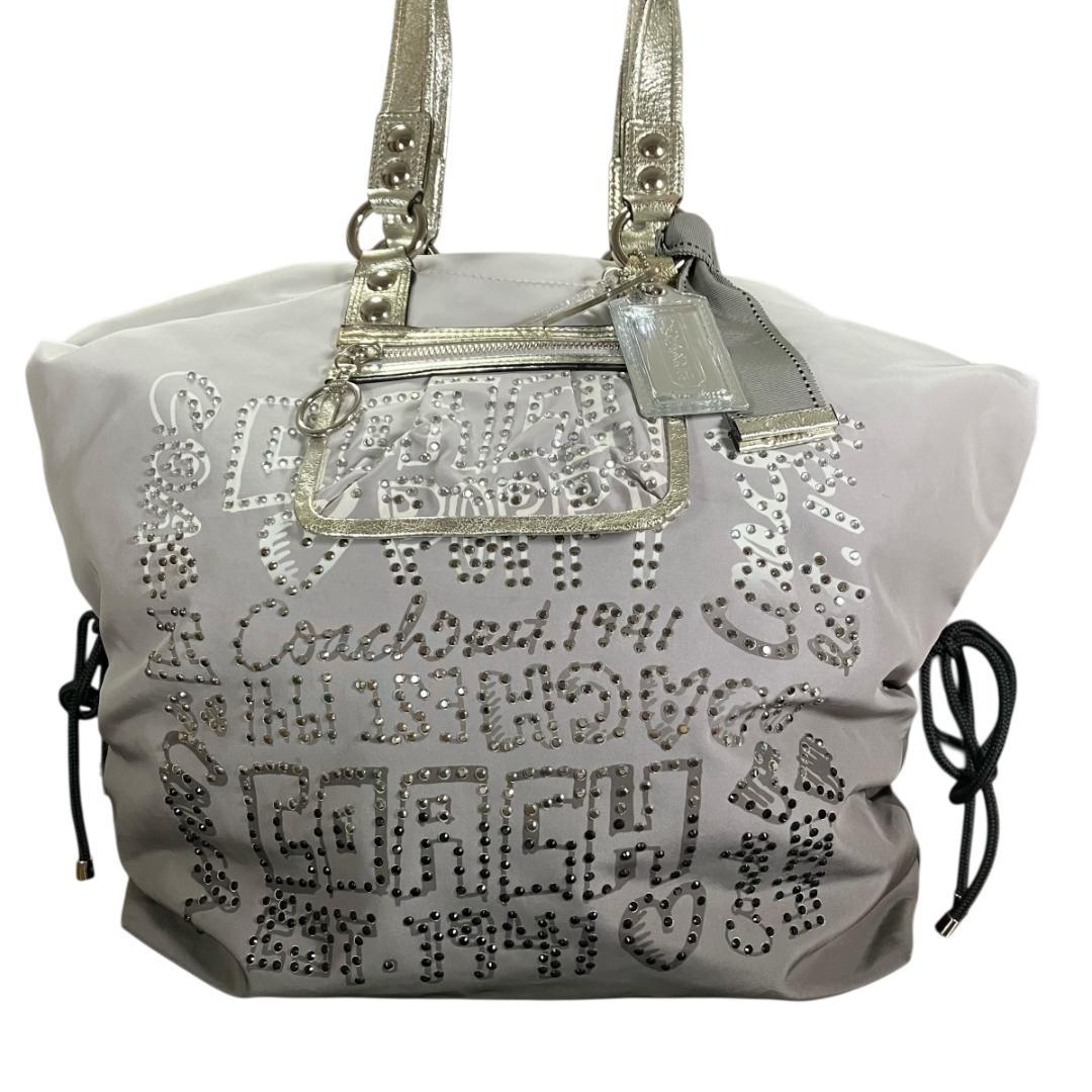 COACH コーチ グラデーション 2way ポピー ショルダーバッグ グレー