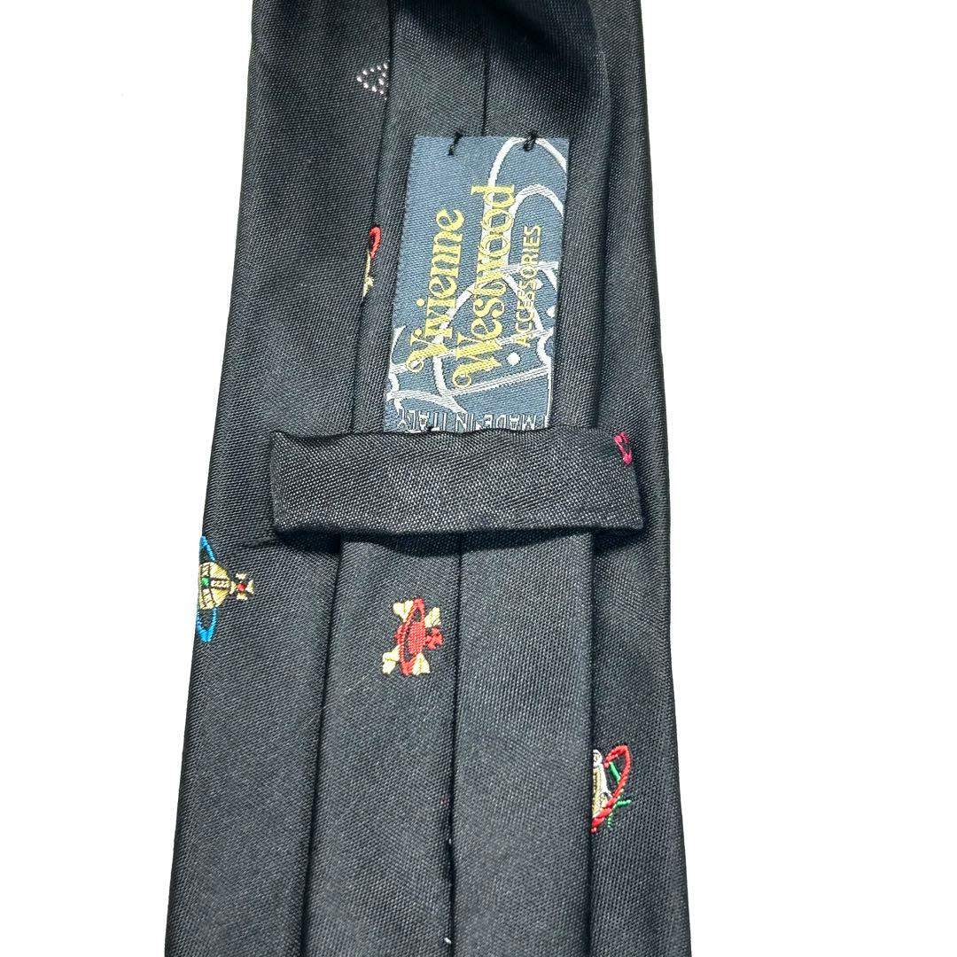 【極美品✨】超激レア！ ヴィヴィアンウエストウッド ネクタイ ブラック オーブ