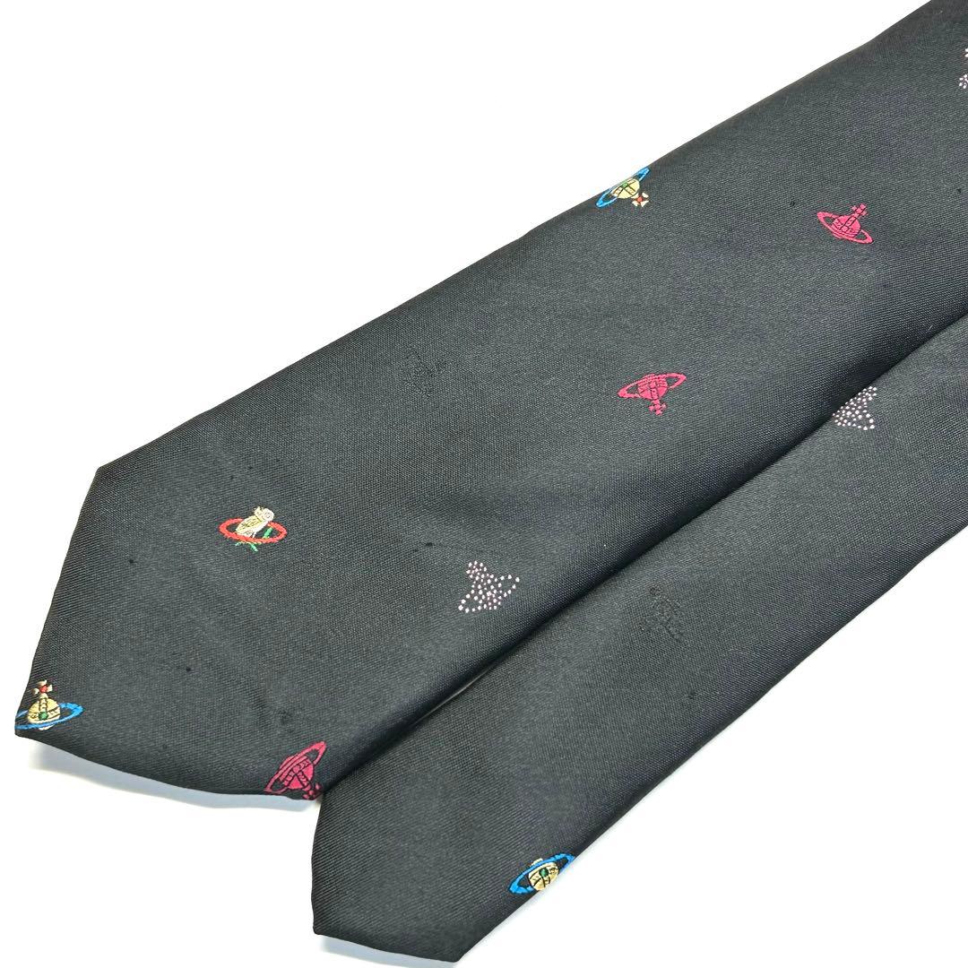 【極美品✨】超激レア！ ヴィヴィアンウエストウッド ネクタイ ブラック オーブ