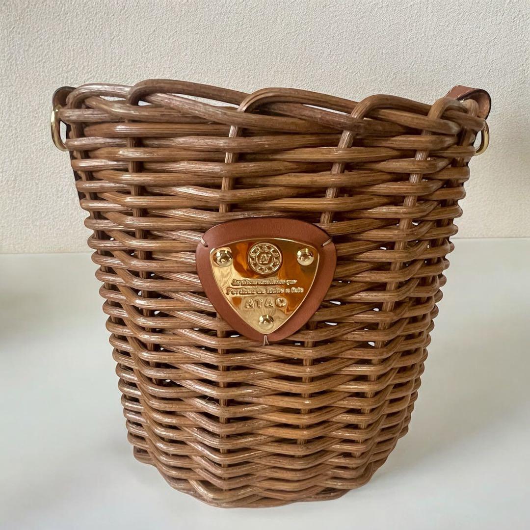 未使用☆ATAO ブリーゼ かごバッグ アタオ 籐製バスケット カゴバッグ