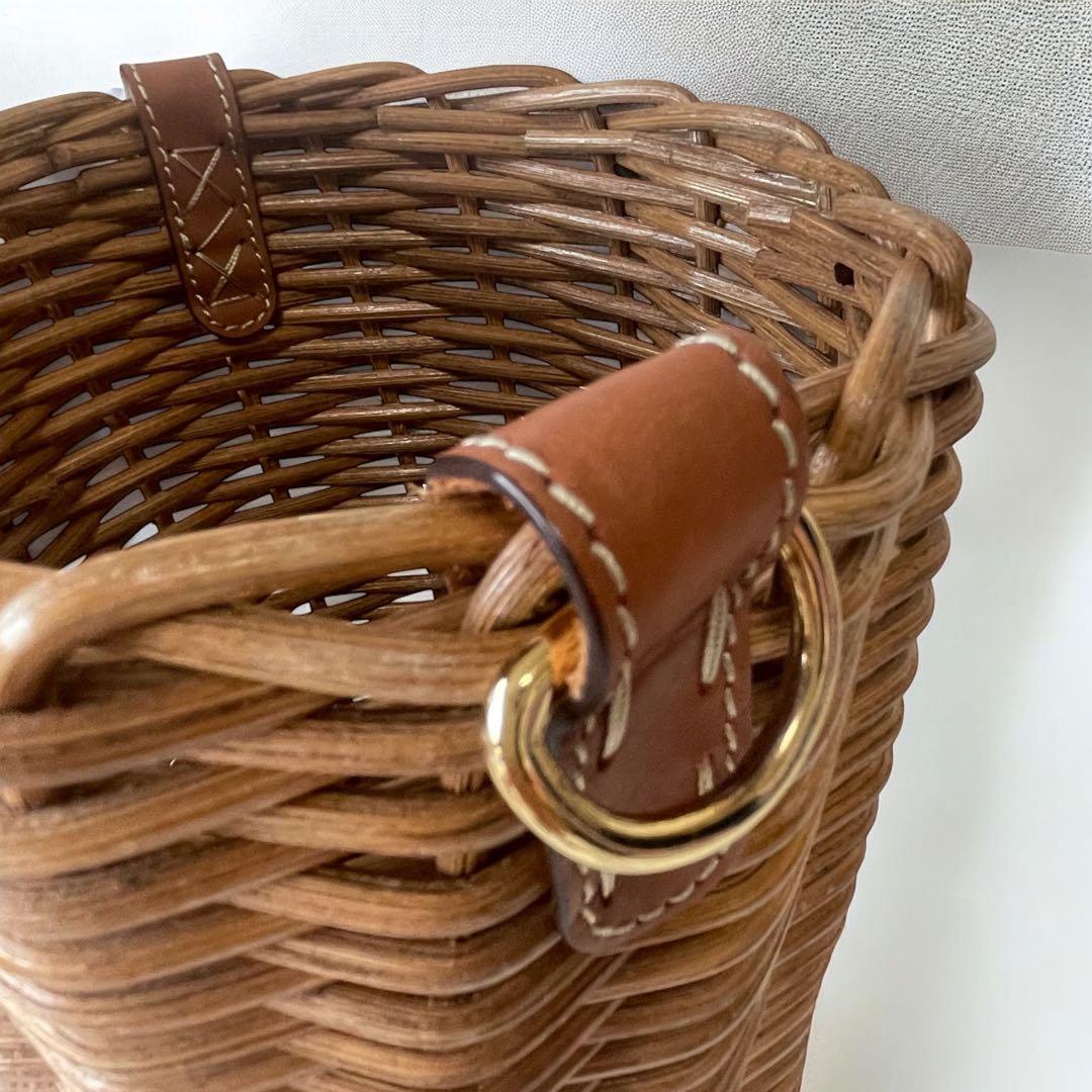 未使用☆ATAO ブリーゼ かごバッグ アタオ 籐製バスケット カゴバッグ