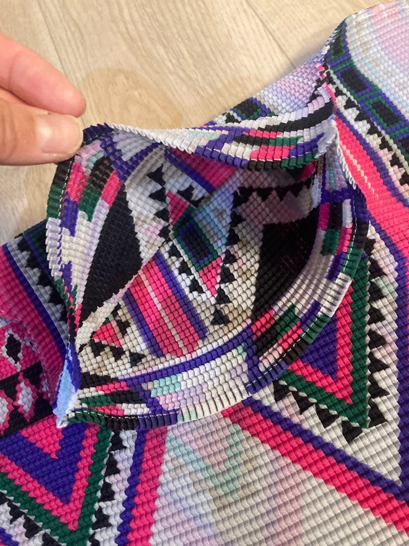 新品同　イッセイミヤケ me ワッフルカットソー 長袖　F