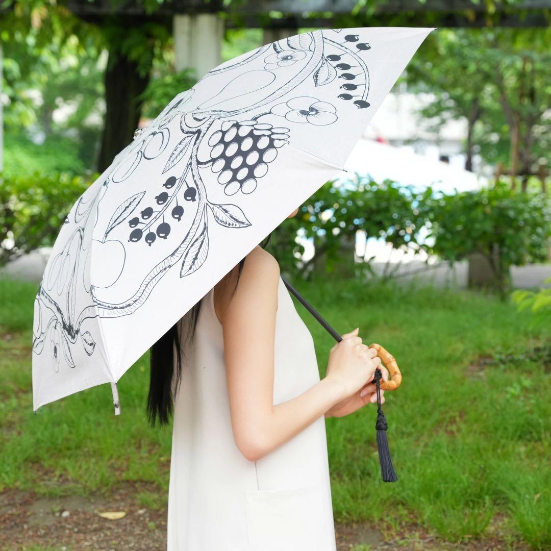 utatane×Kuovi 100％完全遮光日傘 折りたたみ　パラティッシ柄