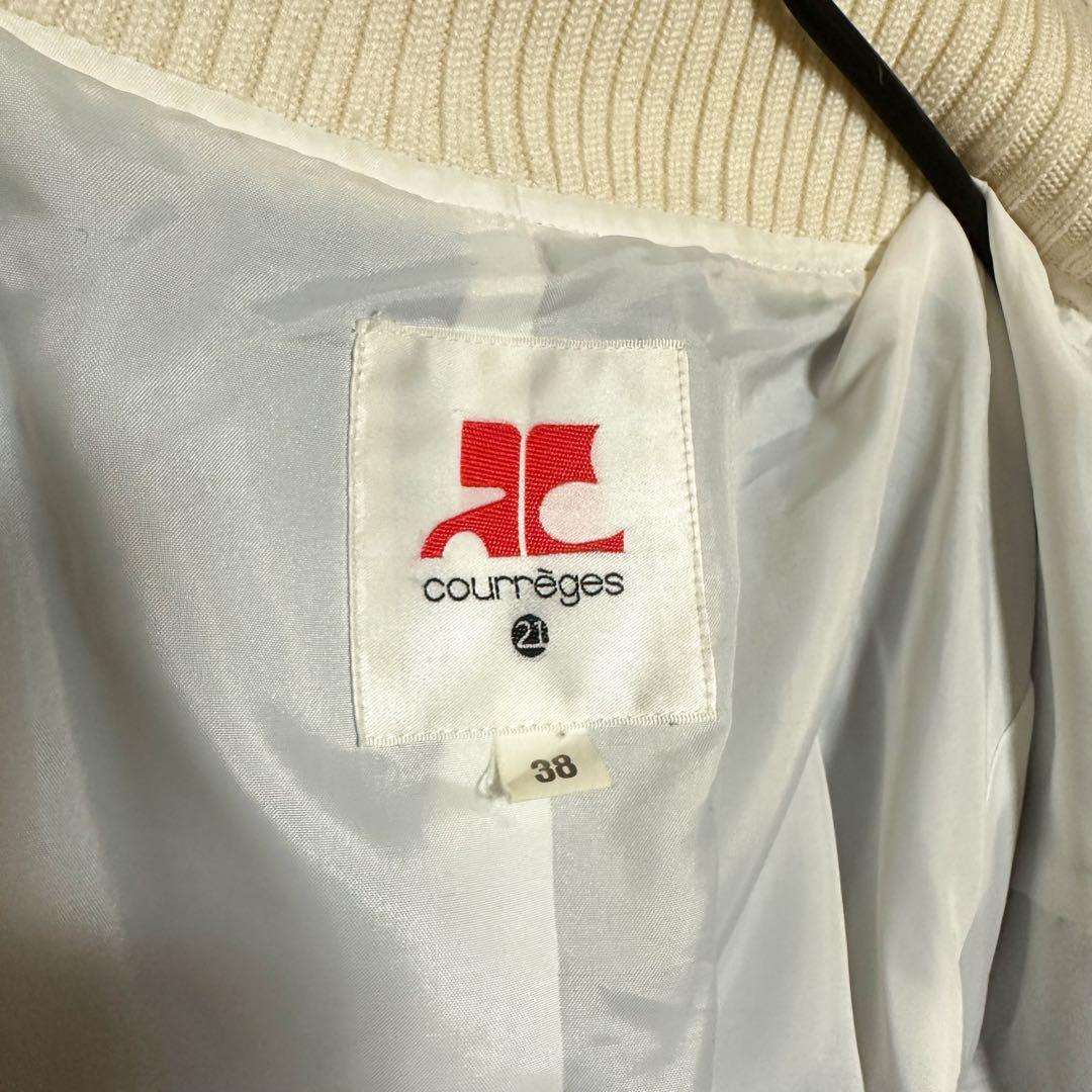 ✨courreges クレージュ ブルゾン wool スタジャン ジャケットM✨