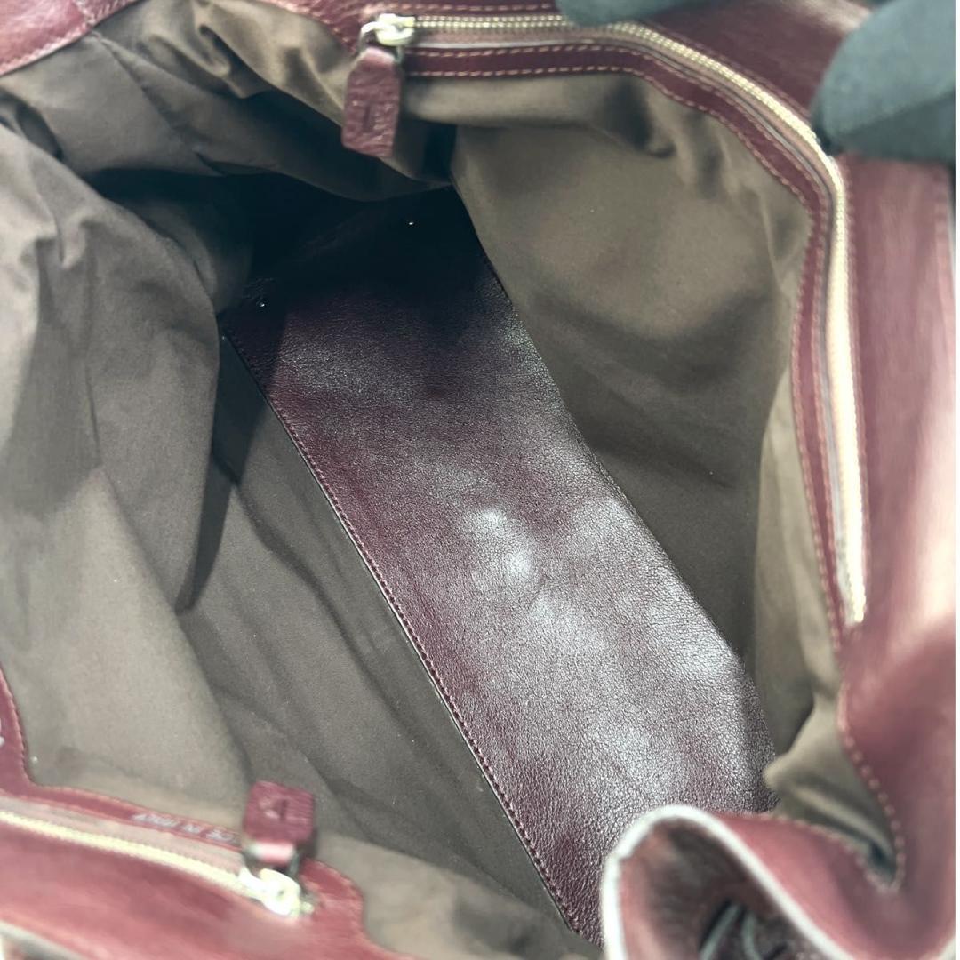 TOD’S トッズ レザー トートバッグ ボルドー