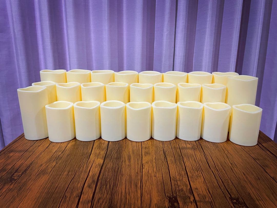 【くりーむぱんこ】【GODAFTON 】LEDキャンドル26本セット