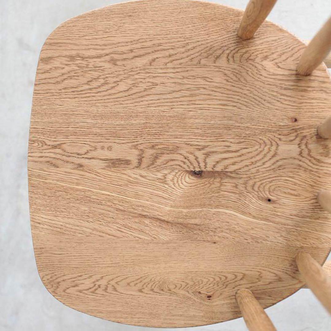 マルケッシュ ダイニングチェア 肘無 オーク材(在庫：2脚)